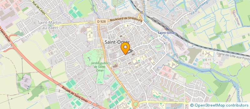 localisation de l'entreprise MADAME CHARLOTTE BOURGEOIS  SAINT-OMER