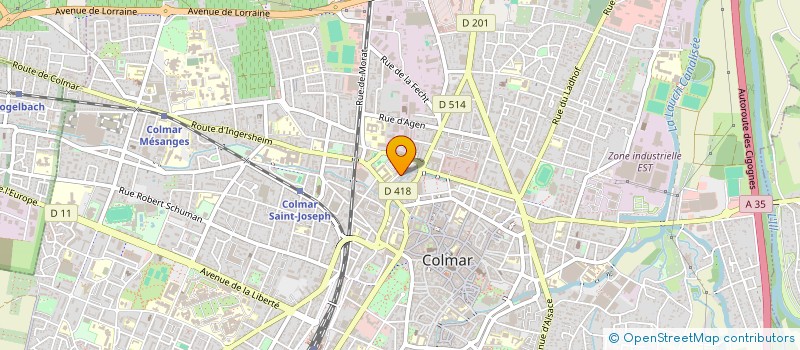 localisation de l'entreprise MADAME CHARLOTTE BOURGOIN  COLMAR