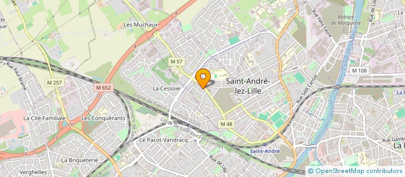 localisation de l'entreprise MADAME CHARLOTTE BOURREL à SAINT-ANDRE-LEZ-LILLE