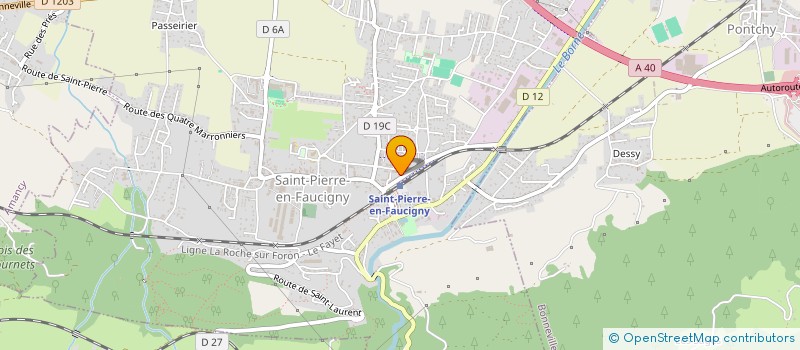 localisation de l'entreprise MADAME CHARLOTTE BOUVARD  SAINT-PIERRE-EN-FAUCIGNY