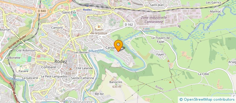 localisation de l'entreprise MADAME CHARLOTTE BOUVIER à RODEZ