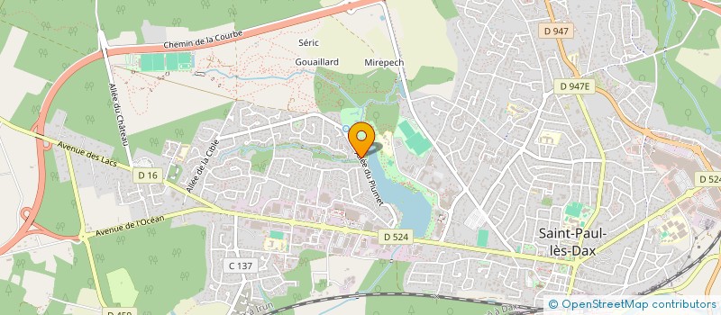 localisation de l'entreprise MADAME CHARLOTTE BROCA  SAINT-PAUL-LES-DAX