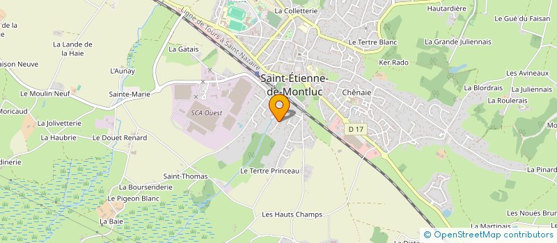 localisation de l'entreprise MADAME CHARLOTTE BRUHAIS  SAINT-ETIENNE-DE-MONTLUC