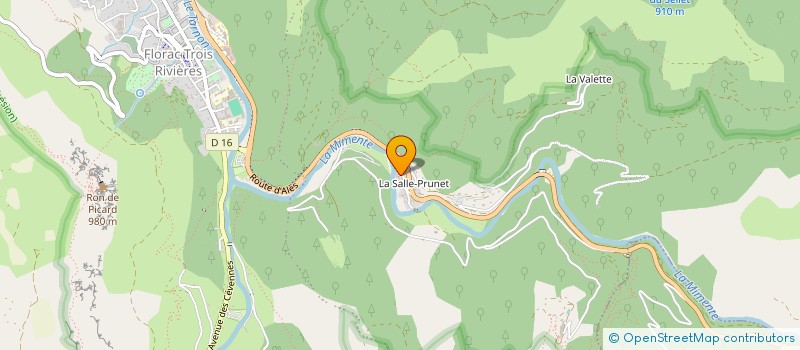 localisation de l'entreprise MADAME CHARLOTTE BRUN  FLORAC TROIS RIVIERES