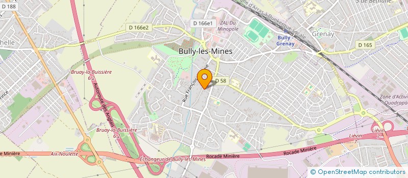 localisation de l'entreprise MADAME CHARLOTTE CADEZ  BULLY-LES-MINES