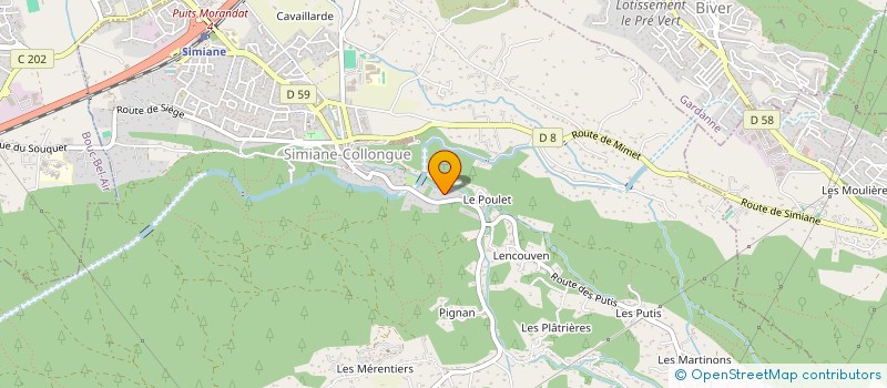 localisation de l'entreprise MADAME CHARLOTTE CADIX  SIMIANE-COLLONGUE