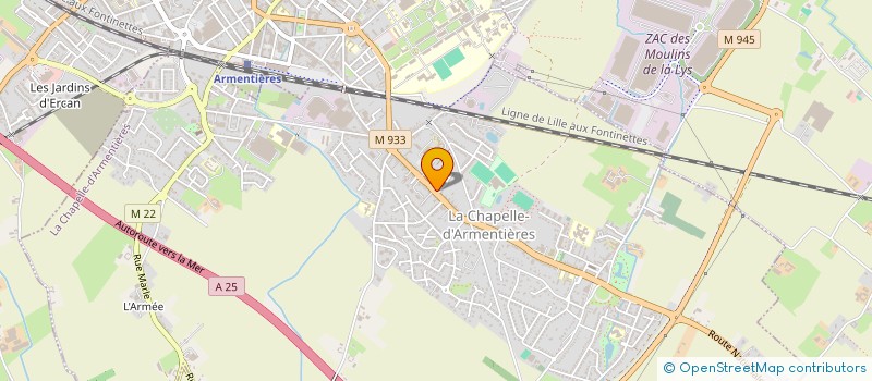 localisation de l'entreprise MADAME CHARLOTTE CARDON  LA CHAPELLE-D'ARMENTIERES