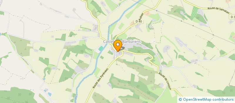 localisation de l'entreprise MADAME CHARLOTTE CASTAING  CASTELNAU-BARBARENS