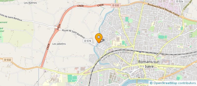 localisation de l'entreprise MADAME CHARLOTTE CASTANER  ROMANS-SUR-ISERE