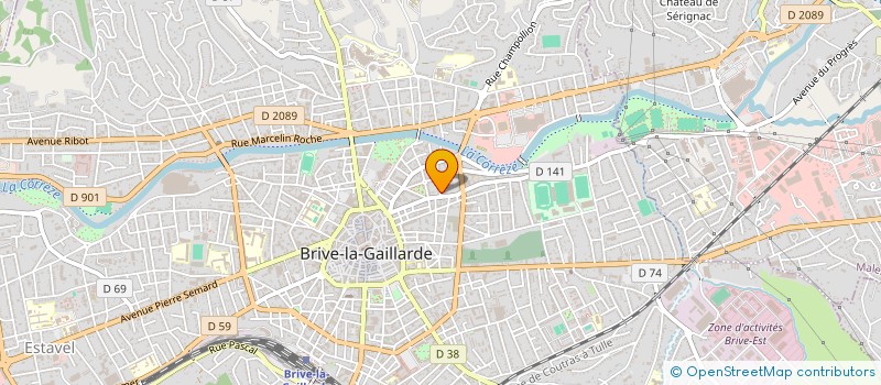 localisation de l'entreprise MADAME CHARLOTTE CAUMONTAT  BRIVE-LA-GAILLARDE