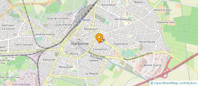 localisation de l'entreprise MADAME CHARLOTTE CAZAL  NARBONNE