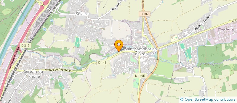 localisation de l'entreprise MADAME CHARLOTTE CHABANOL  SAINT-SYMPHORIEN-D'OZON
