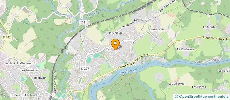 localisation de l'entreprise MADAME CHARLOTTE CHABRIER  LE PALAIS-SUR-VIENNE