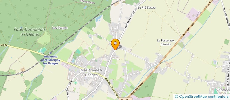 localisation de l'entreprise MADAME CHARLOTTE CHAMPIN ROLAND  MARIGNY-LES-USAGES