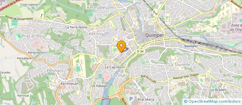 localisation de l'entreprise MADAME CHARLOTTE CHARPY à QUIMPER