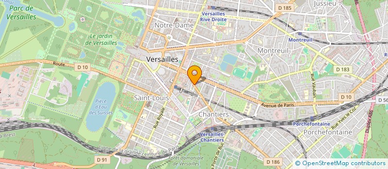 localisation de l'entreprise MADAME CHARLOTTE CHATTON à VERSAILLES