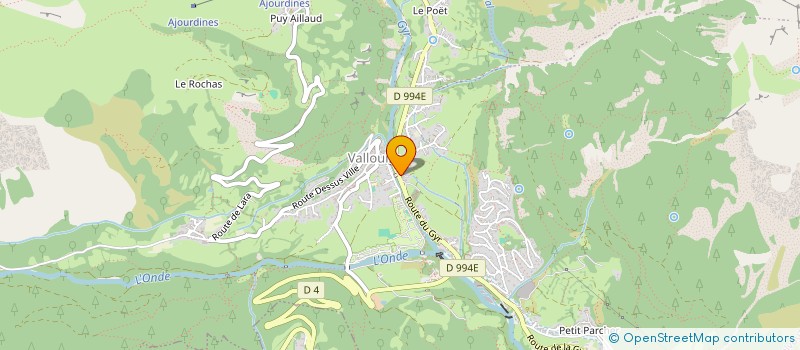 localisation de l'entreprise MADAME CHARLOTTE CHAUDOUARD  VALLOUISE-PELVOUX