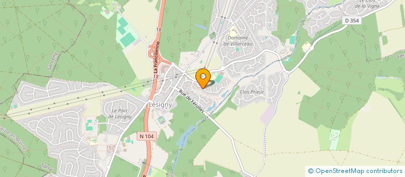 localisation de l'entreprise MADAME CHARLOTTE CHAUMANET  LESIGNY