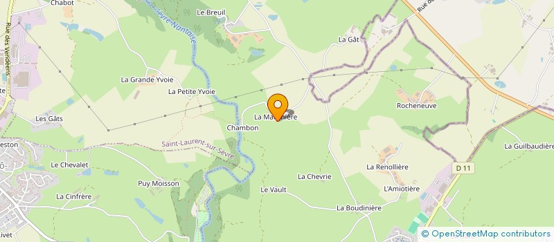 localisation de l'entreprise MADAME CHARLOTTE CHAUVIGNE  TREIZE-VENTS