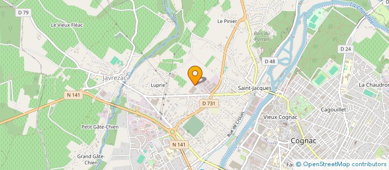 localisation de l'entreprise MADAME CHARLOTTE CHAUVIN à COGNAC