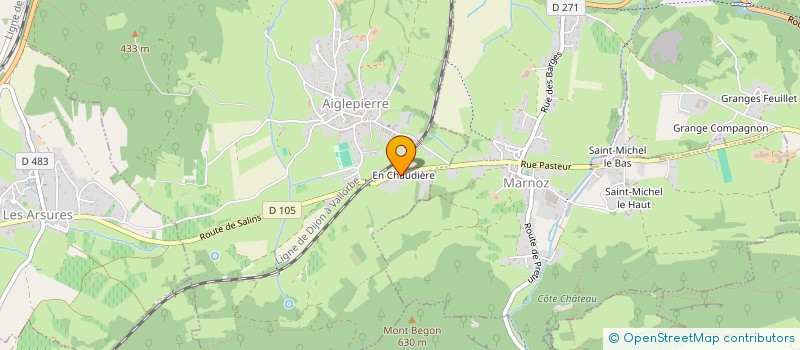 localisation de l'entreprise MADAME CHARLOTTE CHAUVIN  AIGLEPIERRE