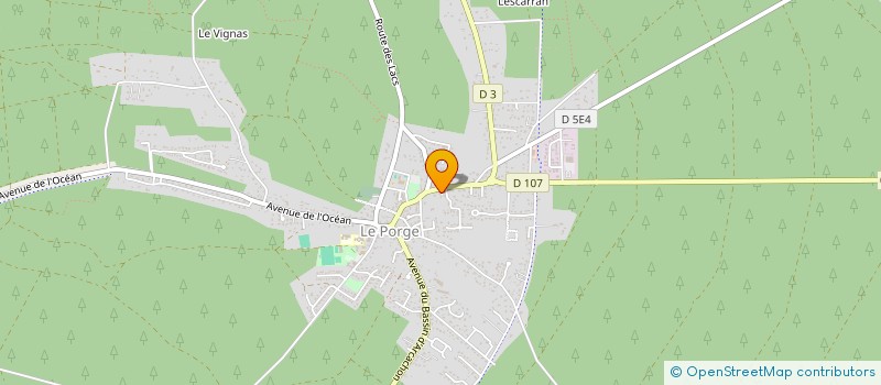 localisation de l'entreprise MADAME CHARLOTTE CHERPY  LE PORGE