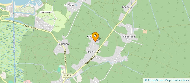 localisation de l'entreprise MADAME CHARLOTTE CHOBILLON  BISCARROSSE