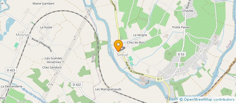 localisation de l'entreprise MADAME CHARLOTTE CLAPAUD à SIREUIL