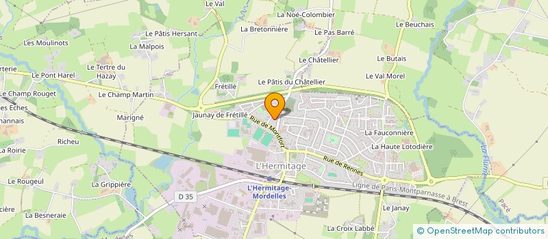 localisation de l'entreprise MADAME CHARLOTTE COLINET  L'HERMITAGE