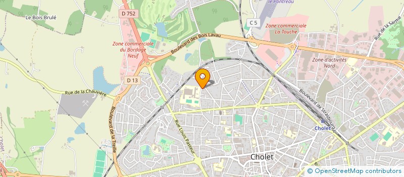 localisation de l'entreprise MADAME CHARLOTTE COQUELET à CHOLET