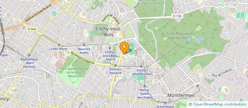 localisation de l'entreprise MADAME CHARLOTTE COREA à CLICHY-SOUS-BOIS