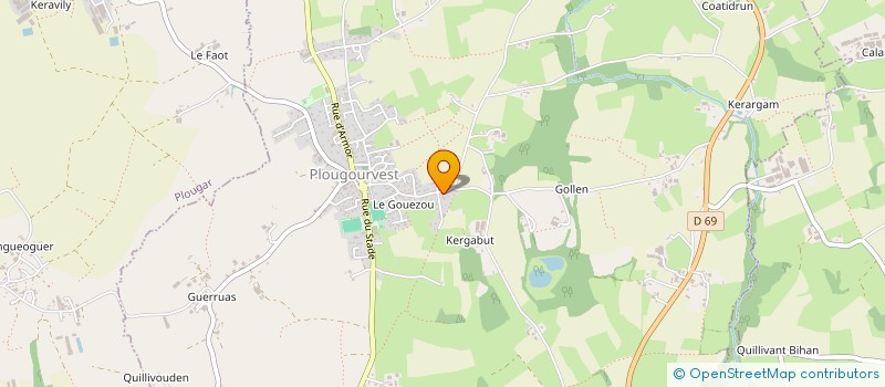 localisation de l'entreprise MADAME CHARLOTTE CORRE  PLOUGOURVEST