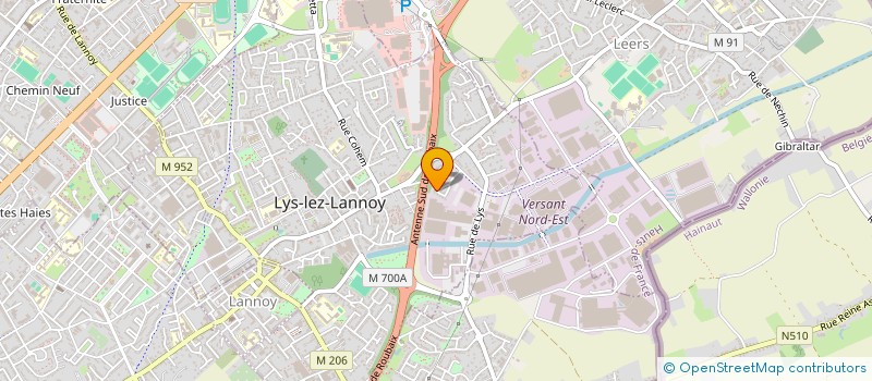 localisation de l'entreprise MADAME CHARLOTTE COUPLEUX  LYS-LEZ-LANNOY