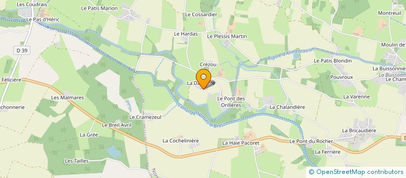 localisation de l'entreprise MADAME CHARLOTTE COURTOIS à NORT-SUR-ERDRE