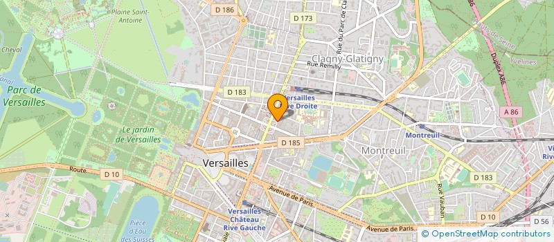 localisation de l'entreprise MADAME CHARLOTTE COZANNET à VERSAILLES