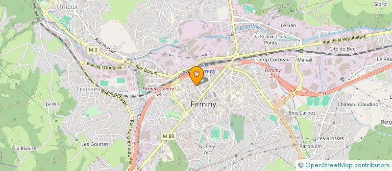 localisation de l'entreprise MADAME CHARLOTTE CUBIZOLLES  FIRMINY