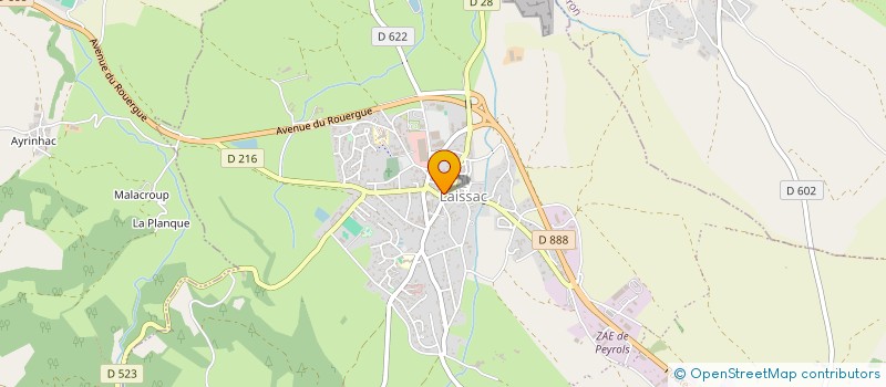 localisation de l'entreprise MADAME CHARLOTTE CURRIERE  LAISSAC-SEVERAC L'EGLISE