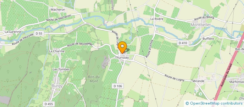 localisation de l'entreprise MADAME CHARLOTTE CUVELIER  MONTBELLET