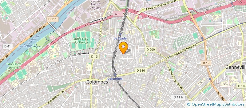 localisation de l'entreprise MADAME CHARLOTTE D'USSEL  COLOMBES