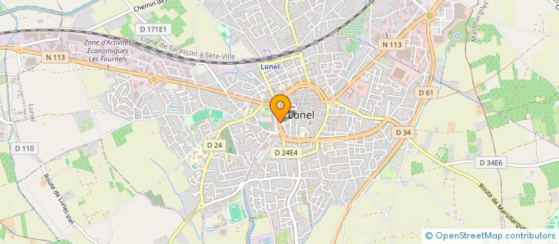 localisation de l'entreprise MADAME CHARLOTTE DALLA COSTA  LUNEL