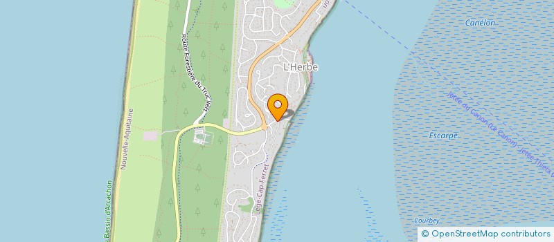 localisation de l'entreprise MADAME CHARLOTTE DARCHY  LEGE-CAP-FERRET