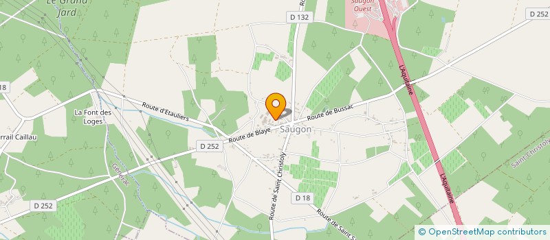 localisation de l'entreprise MADAME CHARLOTTE DARODES  SAUGON