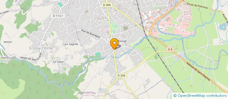 localisation de l'entreprise MADAME CHARLOTTE DAVAL  MONTBRISON