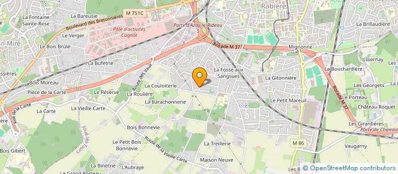 localisation de l'entreprise MADAME CHARLOTTE DE LILLA  JOUE-LES-TOURS