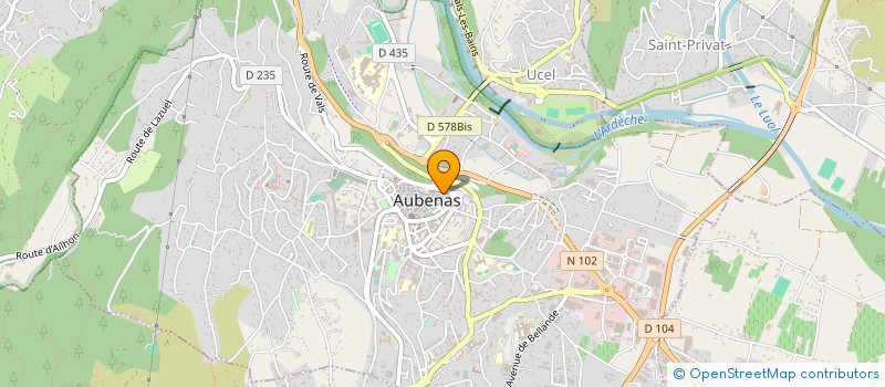 localisation de l'entreprise MADAME CHARLOTTE DE REVIERE  AUBENAS