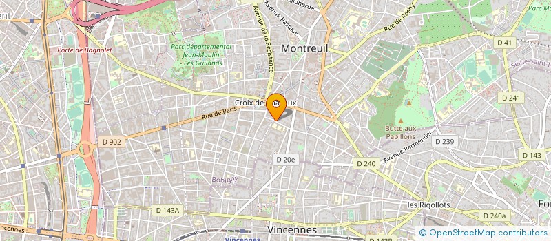 localisation de l'entreprise MADAME CHARLOTTE DEBIOLLES à MONTREUIL