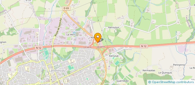 localisation de l'entreprise MADAME CHARLOTTE DEBONNAIRE  LANDIVISIAU