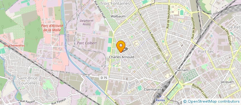 localisation de l'entreprise MADAME CHARLOTTE DEBUS  REIMS