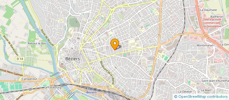 localisation de l'entreprise MADAME CHARLOTTE DECAS  BEZIERS