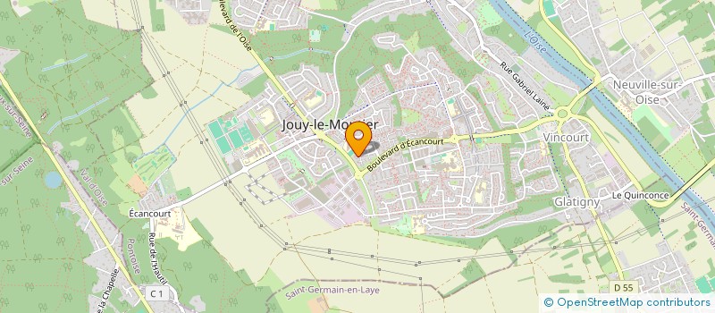 localisation de l'entreprise MADAME CHARLOTTE DEFROYENNE  JOUY-LE-MOUTIER